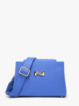 Cross Body Tas Poppy Leder Nathan baume Blauw eden 2
