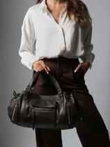 Schoudertas Icone Leder Gerard darel Bruin icone DCS30410-vue-porte