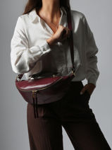 Cross Body Tas S Origami Leder Lancel Rood origami A12527-vue-porte