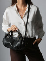 Cross Body Tas Icone Leder Gerard darel Zwart icone DCS73410-vue-porte