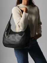 Schoudertas Studs Miniprix Zwart studs 2342-vue-porte