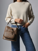 Cross Body Tas Pocket Lulu castagnette Bruin pocket ZAID-vue-porte