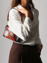 Cross Body Tas Angele Leder Lancel Rood angele A13776-vue-porte