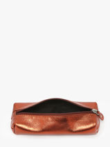 Pennenzak Ginger Leder Paul marius Bruin ginger PLUMIGIN-vue-porte