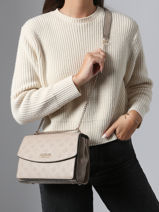 Cross Body Tas Phoebe Gerecycleerd Polyester Guess Beige phoebe PD966521-vue-porte