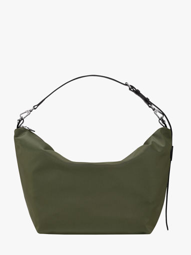 Longchamp Besace longchamp toile Schoudertas Beige