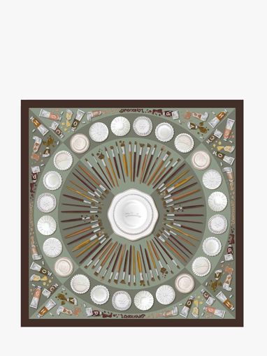 Longchamp Soie gots Foulard Veelkleurig