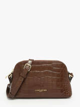 Cross Body Tas Exo Leder Lancaster Bruin exo 113