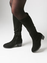 Laarzen Met Hak Remonte Zwart women - D2A76-00-vue-porte