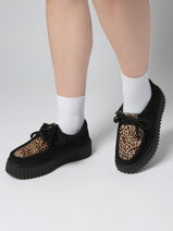 Derby Veterschoenen Torhill Bee Uit Leder Clarks Zwart women 26181189-vue-porte