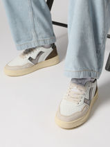 Sneakers Uit Leder Victoria Wit women 1257135-vue-porte