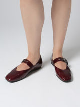 Ballerinas Uit Leder Gabor Rood women 25-vue-porte