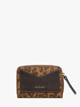 Portemonnee Leder Nat et nin Bruin vintage PIA