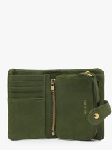 Portefeuille Leder Nat et nin Groen vintage JOYCE-vue-porte