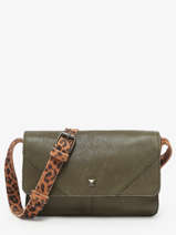 Cross Body Tas June Leder Pieces Groen june 17160060