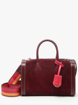 Bowlingtas M Bcbg Sude Leder Lancel Rood bcbg A13693