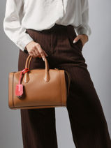 Bowlingtas M Bcbg Leder Lancel Bruin bcbg A13690-vue-porte