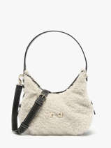 Cross Body Tas Sam Shearling En Leder Nathan baume Beige vogue S