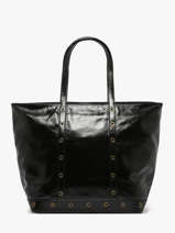 Handtas Le Cabas S In Gekreukeld Leder Vanessa bruno Bruin cabas cuir 82V40409