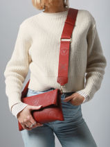 Cross Body Tas Samba Re Valentino Rood samba re VBS8ZG17-vue-porte