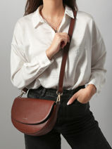 Cross Body Tas Tradition Leder Etrier Bruin tradition ETRA065M-vue-porte