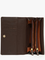 Portefeuille Caviar Leder Crinkles Bruin caviar 14001-vue-porte