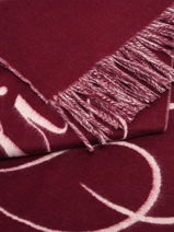 Sjaal Tommy hilfiger Rood tommy script logo AW17786-vue-porte