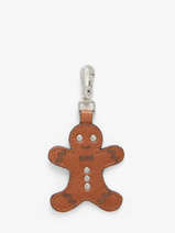 Bag Charm Gingerbread Man Leder Paul marius Bruin breloque BRELOPAI