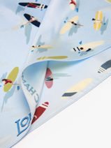 Longchamp Soie gots Sjaal Blauw-vue-porte