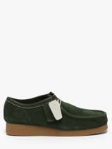 Derby Veterschoenen Uit Leder Clarks Groen men 26186170