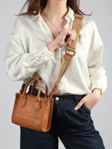 Cross Body Tas Mini Jour Leder Lancel Bruin jour A14078-vue-porte