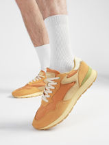 Sneakers Uit Leder Hoff Oranje men 12602009-vue-porte