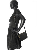 Cross Body Tas Dune Leder Lancaster Zwart dune 529-20-vue-porte