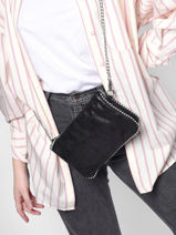 Cross Body Tas Perle Miniprix Zwart perle KJ62015-vue-porte