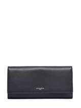 Portefeuille Met Overslagflap Emilie Leder Le tanneur Zwart emily TEMI3615