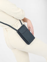 Telefoonetui Pocket Leder Nathan baume Blauw n city 3-vue-porte