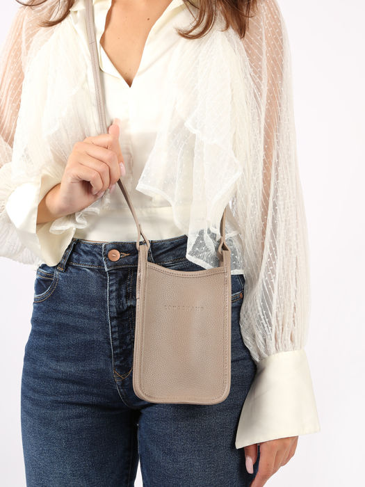 Longchamp Le foulonné Etui ipod/cd Grijs