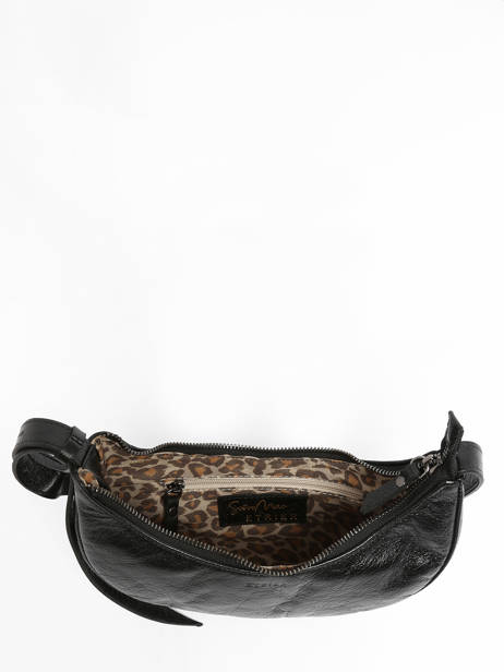 Cross Body Tas S Sosoomao Leder Etrier Zwart sosoomao ECSO057S ander zicht 3