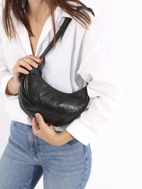 Cross Body Tas S Sosoomao Leder Etrier Zwart sosoomao ECSO057S ander zicht 1