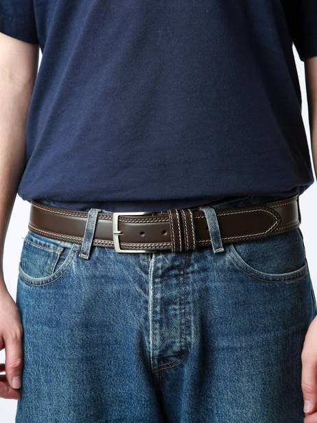 Riem Petit prix cuir Bruin belt 40 ander zicht 1