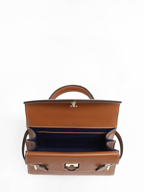 Cross Body Tas S Emily Grainé Leder Le tanneur Bruin emily TEMI1006 ander zicht 3