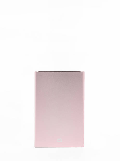 Kaarthouder Leder Ogon Roze matte MAT ander zicht 2