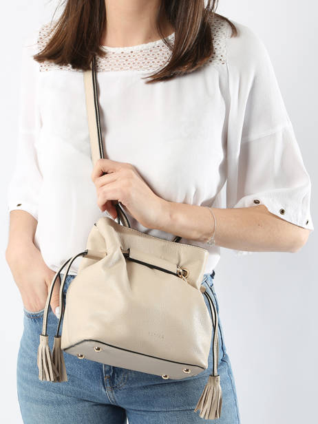 Bucket Bag S Tradition Leder Etrier Beige tradition ETRA004S ander zicht 1
