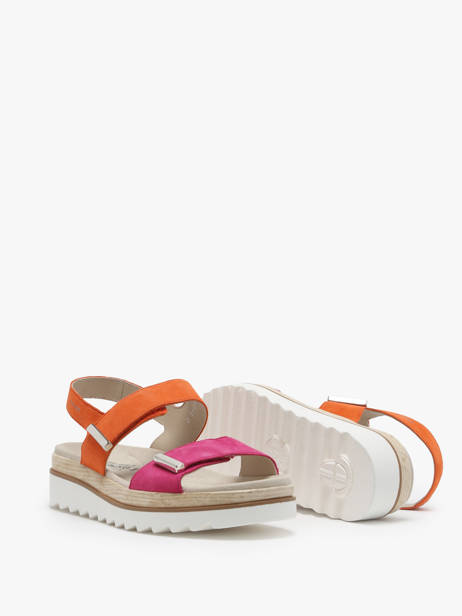 Velcro Sandalen Dominica Uit Leder Mephisto Roze women P5142376 ander zicht 4