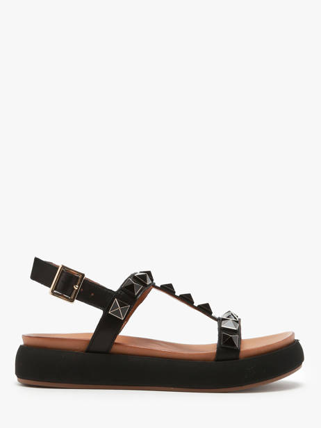 Sandalen Uit Leder Inuovo Zwart accessoires A96017