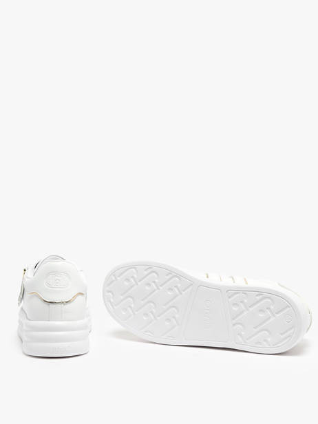 Sneakers Uit Leder Liu jo Wit accessoires BA4019PX ander zicht 4