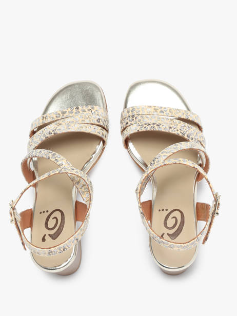 Sandalen Met Hak Uit Leder Rock and rose Beige women 1235TP ander zicht 4