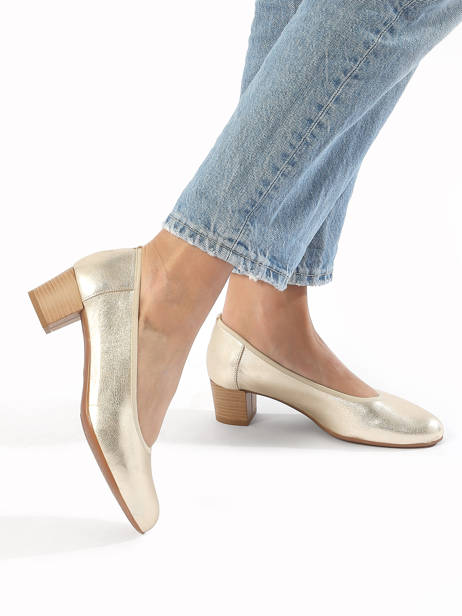 Pumps Uit Leder Rock and rose Goud accessoires 510TP ander zicht 2