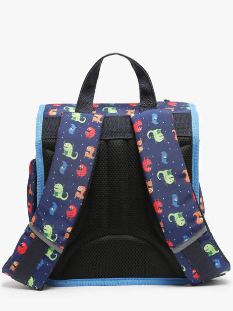 Rugzak Kleuter 1 Compartiment Cameleon Veelkleurig retro SD30 ander zicht 4