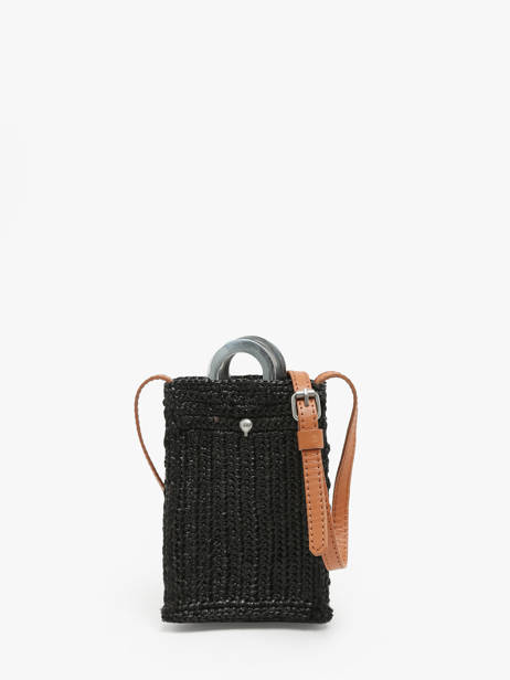Cross Body Tas L'atelier Du Crochet Le voyage en panier Zwart l'atelier du crochet AM776